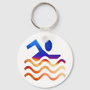 Swimming Success - Cool mind in hot times Keychain