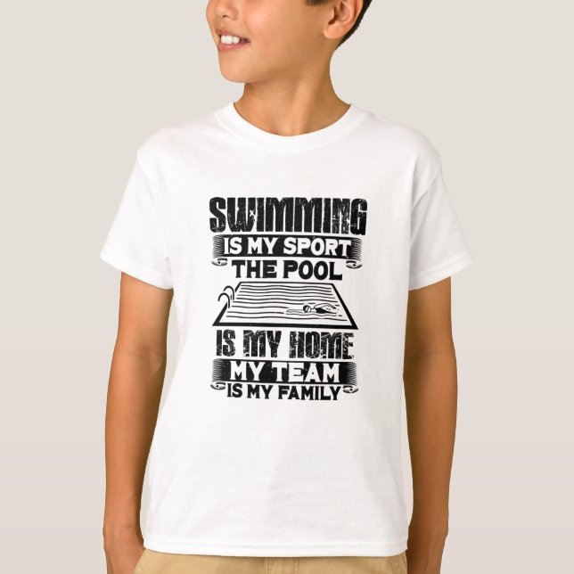 Swimming Swim Gift T-Shirt (Front)
