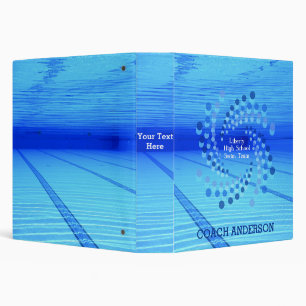 Swimming Swim Team Pool Name Binder