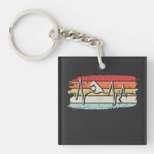 Swimming Swimmer Gift Keychain