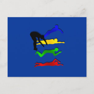 Swimming Swimmers Water Sports Swim Postcard