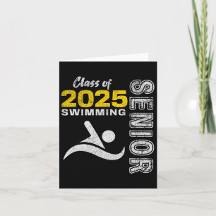 Swimming Team Senior Cl Of 2025 - Graduation 2025  Card