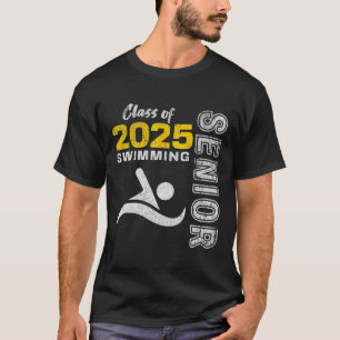 Swimming Team Senior Cl Of 2025 - Graduation 2025 T-Shirt