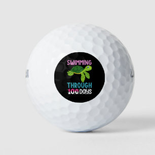Swimming Through 100 Days Of School Turtle Golf Balls