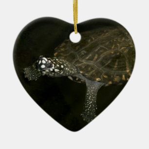 Swimming Turtle Ceramic Ornament