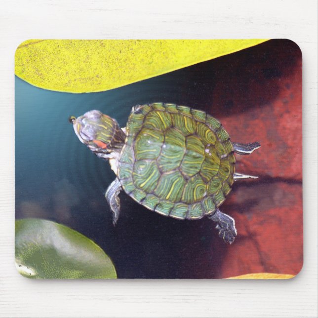 Swimming Turtle Mousepad (Front)