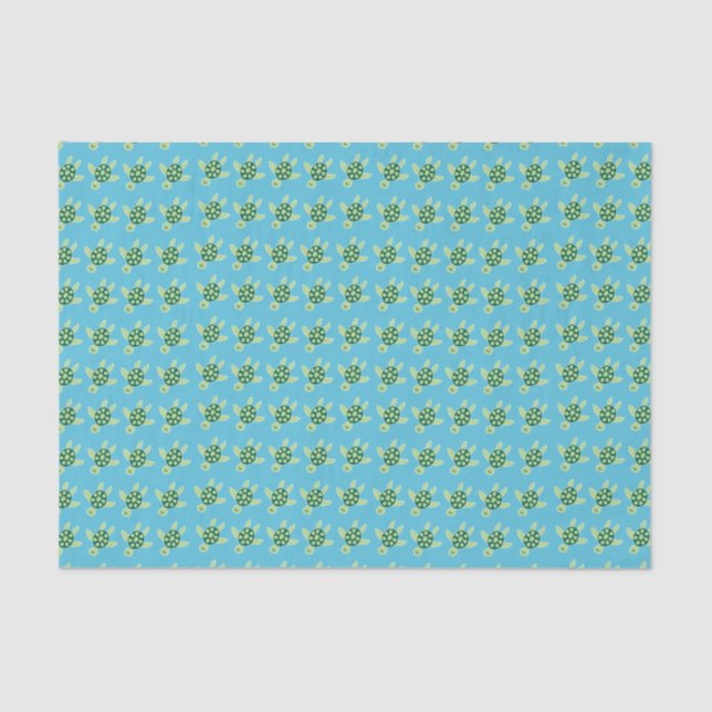 Swimming Turtles Tissue Paper (Front)