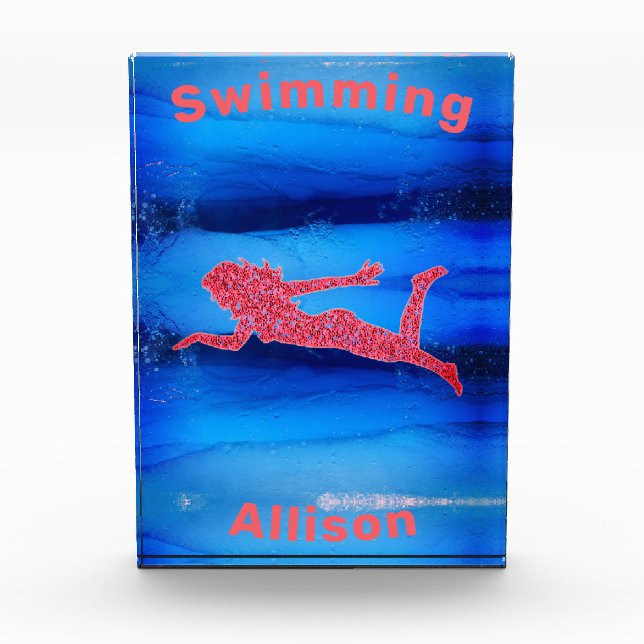 Swimming Under Water Girls   Photo Block (Front)