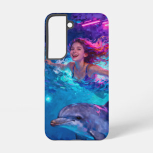 Swimming with a Dolphin Samsung Galaxy Case