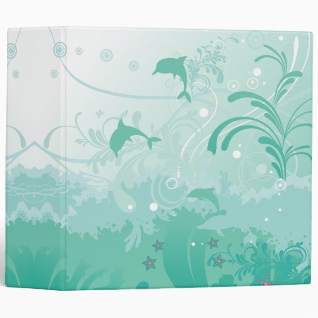 swimming with dolphins binder (Front/Spine)