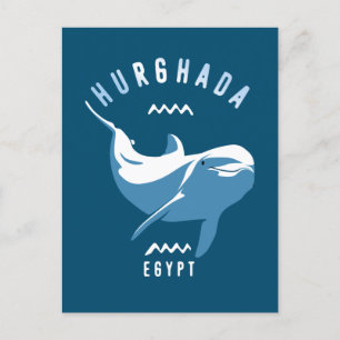 Swimming with Dolphins Hurghada Egypt T-Shirt Postcard