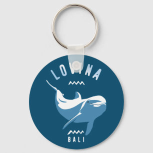 Swimming with Dolphins Lovina Bali Keychain