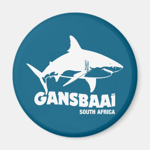 Swimming With Great White Sharks - Gansbaai Diving Magnet