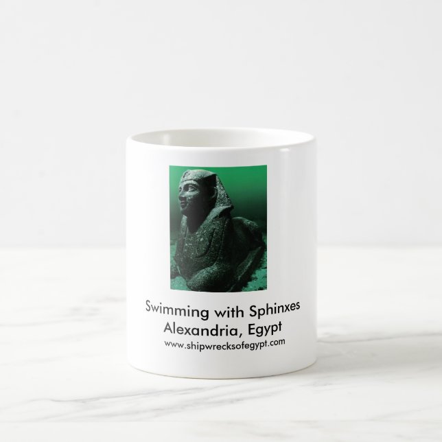 Swimming with Sphinxes Coffee Mug (Center)
