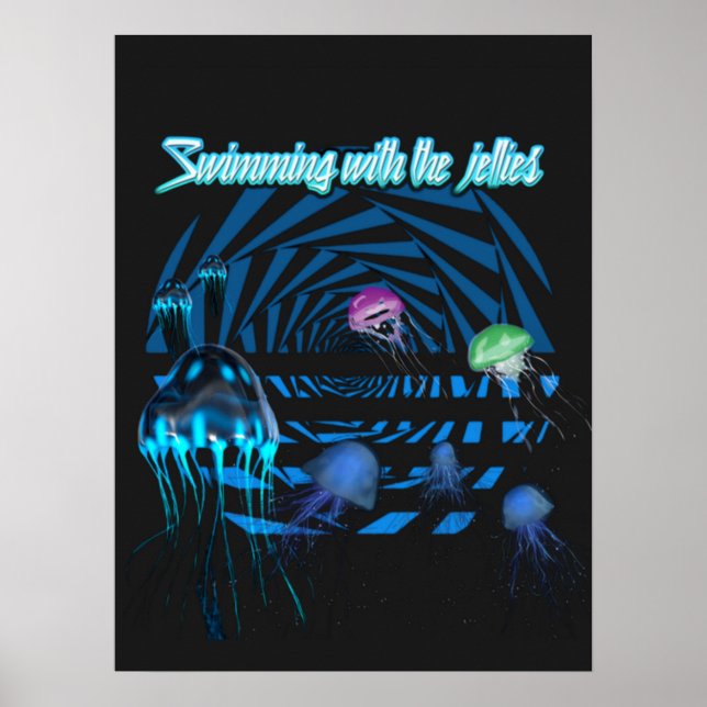 Swimming With The Jellies  Poster (Front)