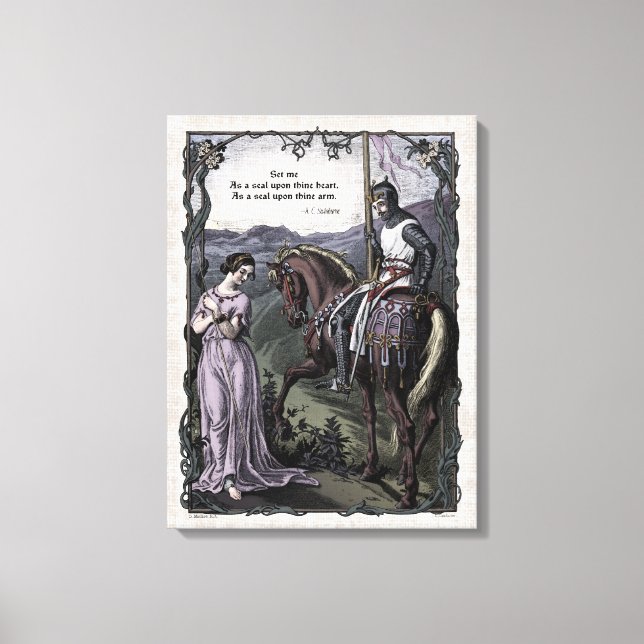 Swinburne "An Old Saying" Victorian Art Canvas (Front)