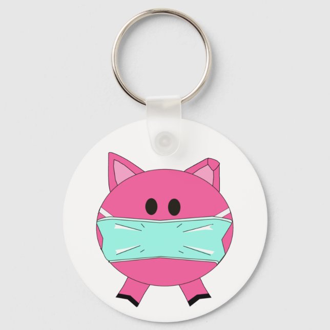 Swine Flu key chain (Front)