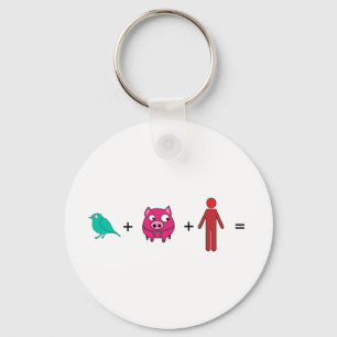 SWINE flu Keychain