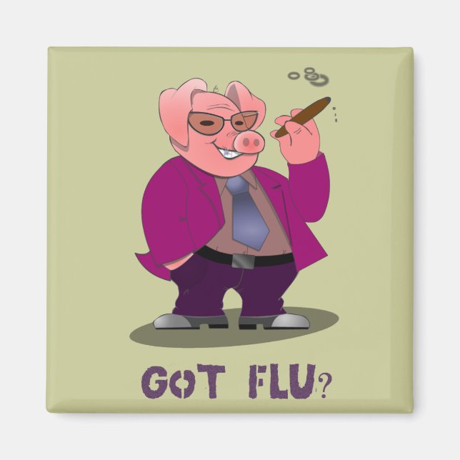 Swine Flu Magnet (Front)