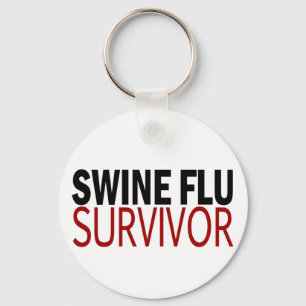 Swine Flu Survivor Keychain