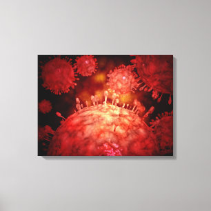 Swine Influnza Virus Canvas Print