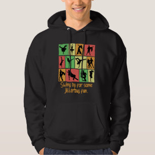 Swing By For Some Jitterbug Fun Funny Dance Humour Hoodie