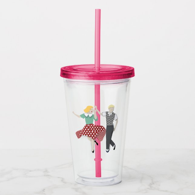 Swing Couple Acrylic Tumbler (Front)