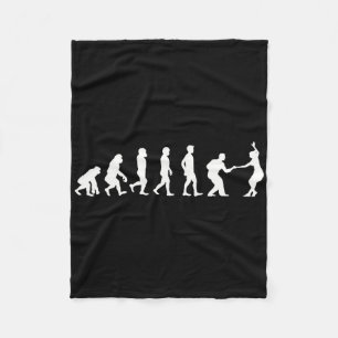 Swing Dance - Couple Dance - Lindy Hoppers - Swing Fleece Blanket
