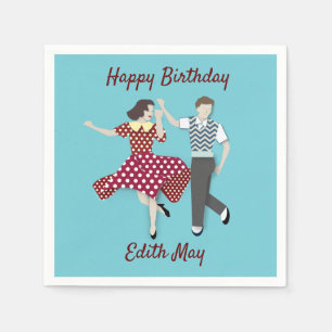 Swing Dance Couple Napkin