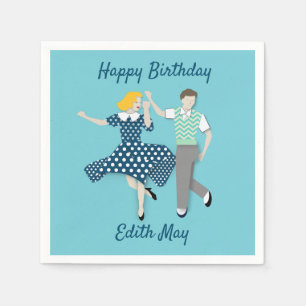 Swing Dance Couple Napkin