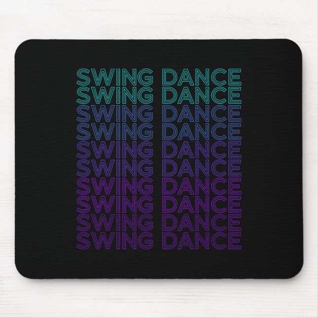 Swing Dance Dancing Retro Swing Dancer  Mouse Pad (Front)
