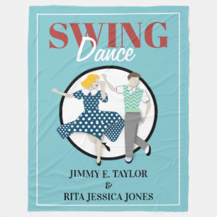 Swing Dance Fleece Blanket