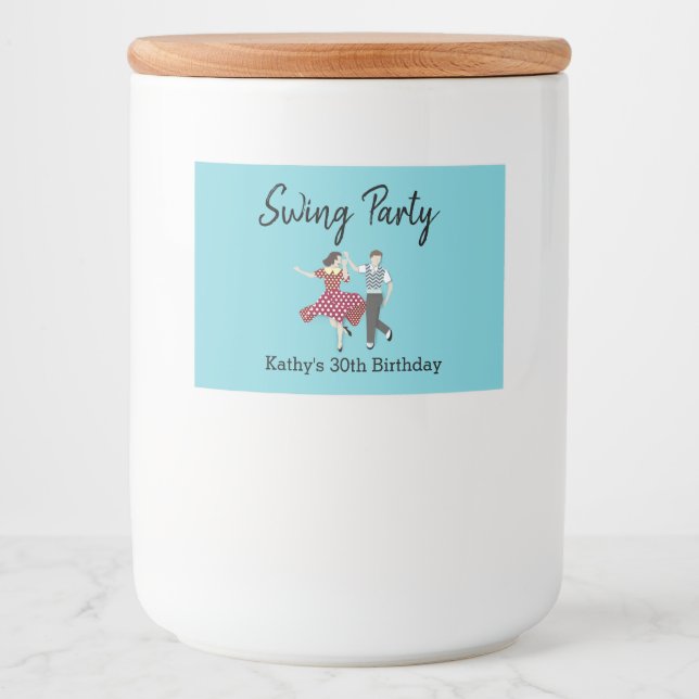 Swing Dance Food Label (Front)