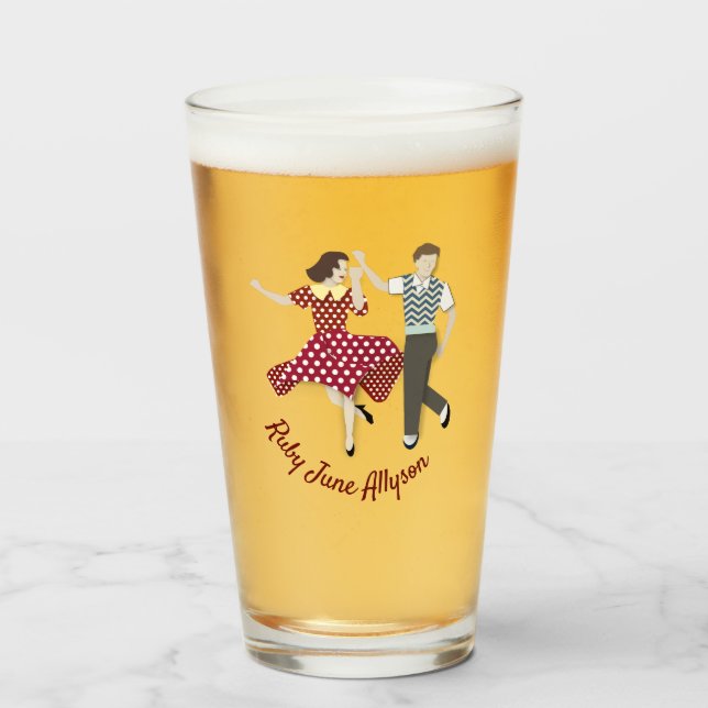 Swing Dance Glass (Front Filled)