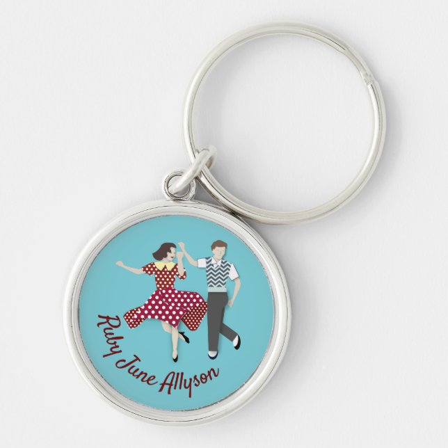 Swing Dance Keychain (Front)