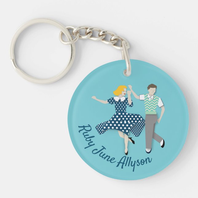 Swing Dance Keychain (Front)