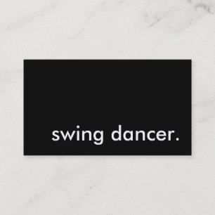 swing dancer. business card