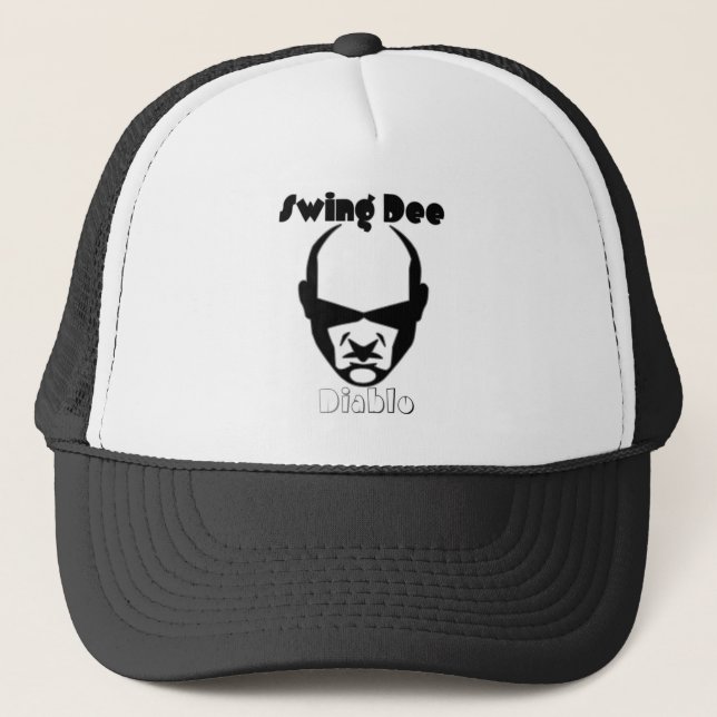 Swing Dee Diablo"Round Mound"Logo Trucker Hat (Front)