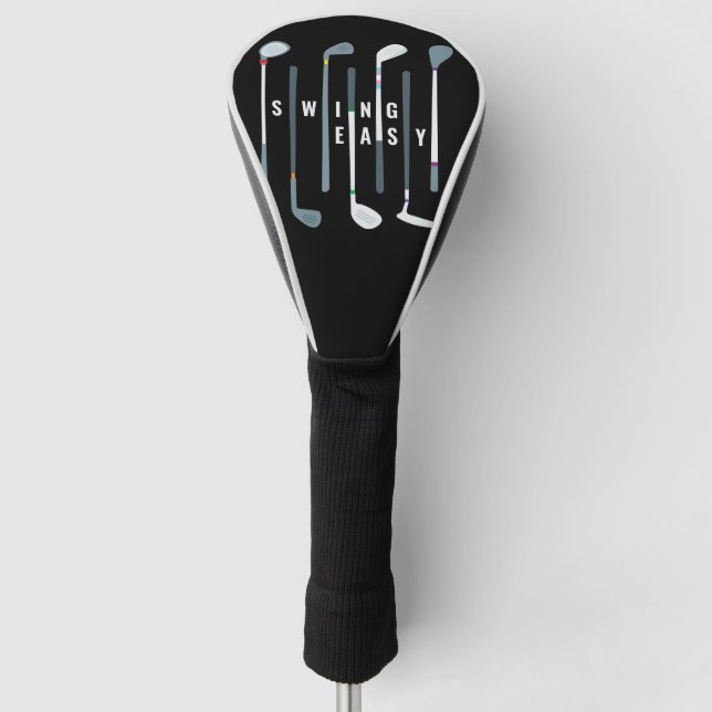 'Swing Easy' Gay Golfer Golf Clubs Golf Head Cover (Front)