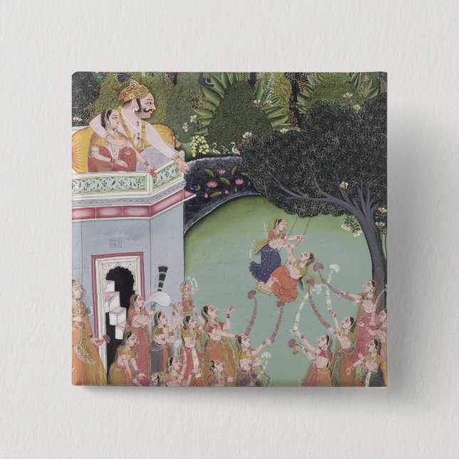 Swing Festival 2 Inch Square Button (Front)