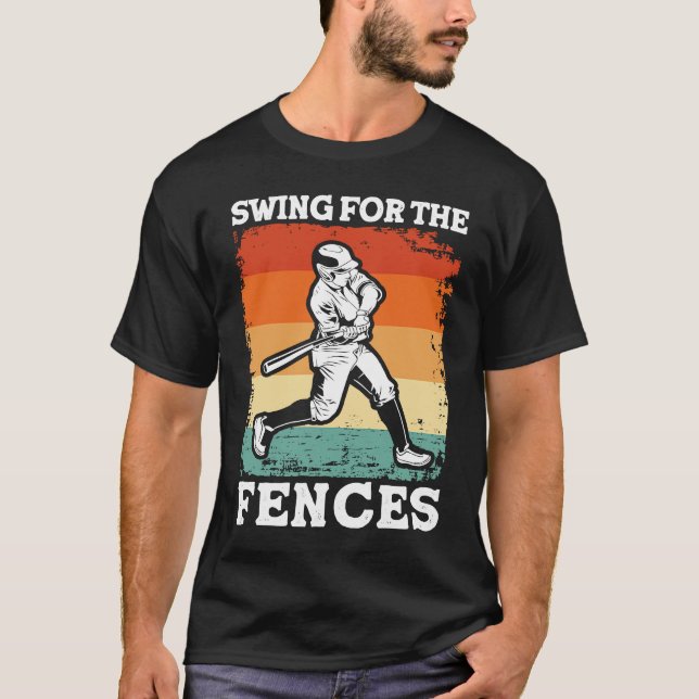 swing for the fences Baseball catcher T-Shirt (Front)