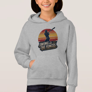 Swing for the Fences Retro Baseball Player Design