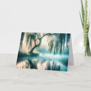 Swing Hanging From a Tree Thinking of You Card