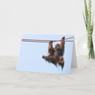 Swing In The New Year Holiday Card