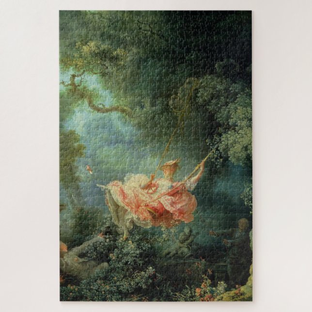 Swing Jean-Honoré Fragonard Famous Rococo Art  Jigsaw Puzzle (Vertical)