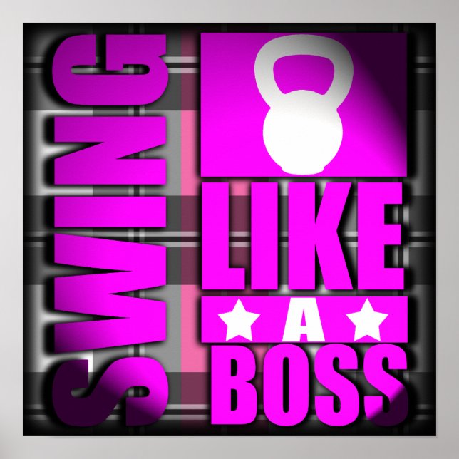Swing Like a Boss - Elite Fitness Poster (Front)