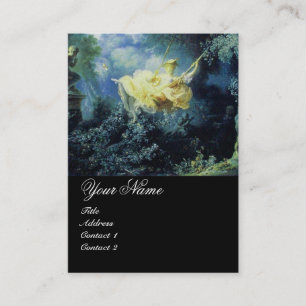 SWING  MONOGRAM ,Blue Green Yellow Black Business Card