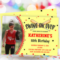 Swing On Over Girls Softball Birthday Party