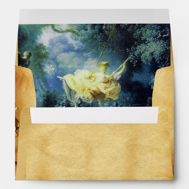 SWING, RED WAX SEAL PARCHMENT green blue yellow Envelope (Back (Bottom))