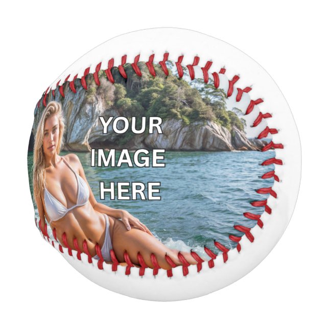 SWING! ⚾ Regulation Baseball – Add Image or Text (Front Right)